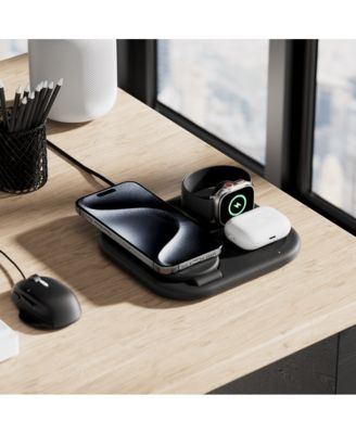 Qi2 15W 3-in-1 Wireless Pad/Stand - Black