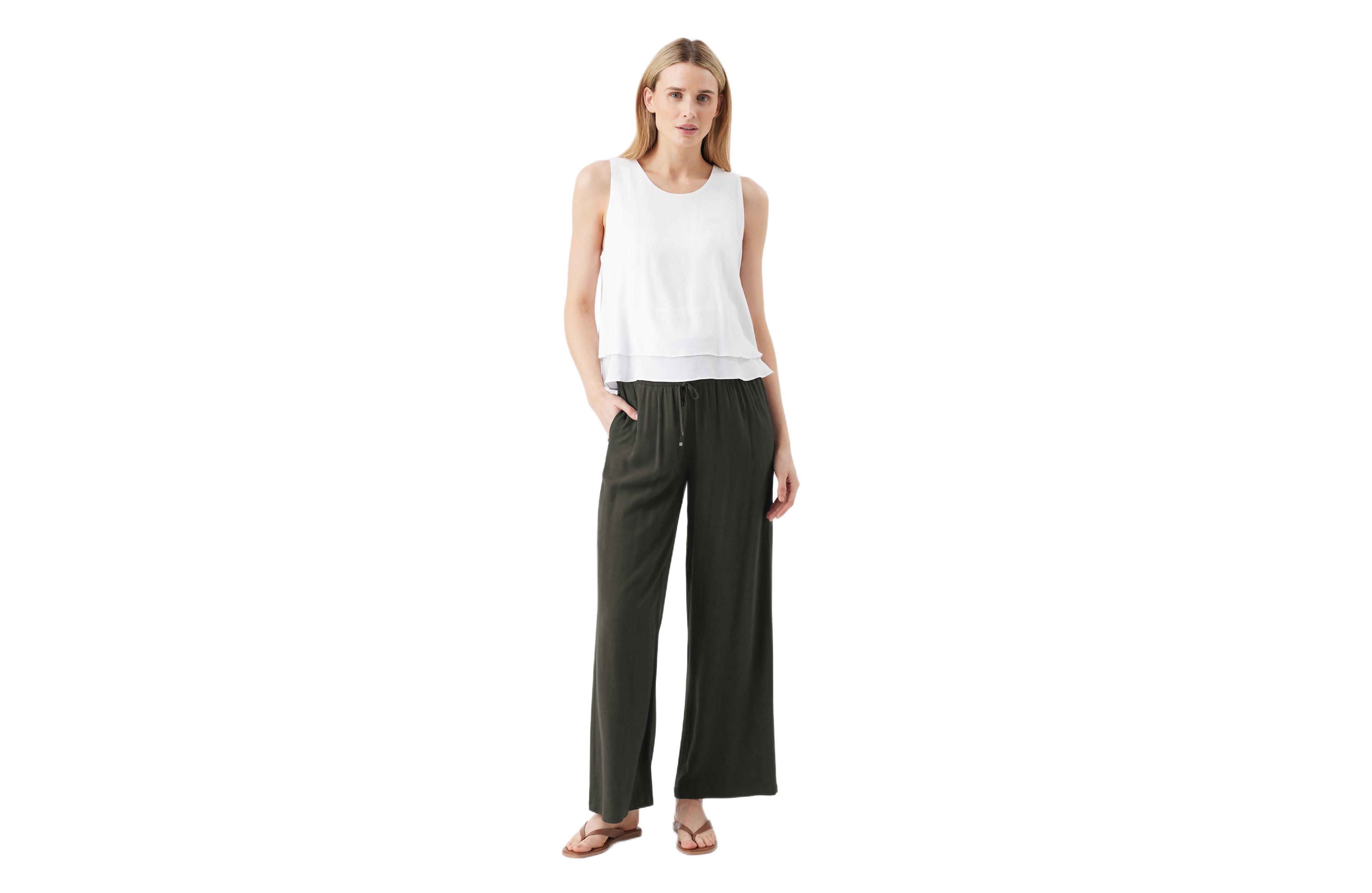 Ripe Maternity Women's Wide Leg Tencel Pant Olive
