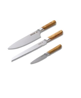 3-Pc. Chef, Paring & Bread Knife Set