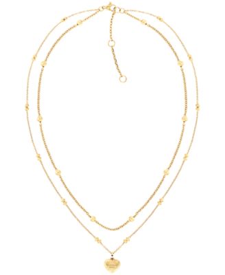 Women's Layered Gold-Plated Stainless Steel Necklaces