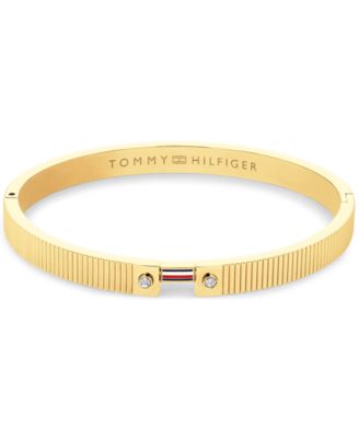 Women's Stripes Gold-Plated Stainless Steel Bracelet