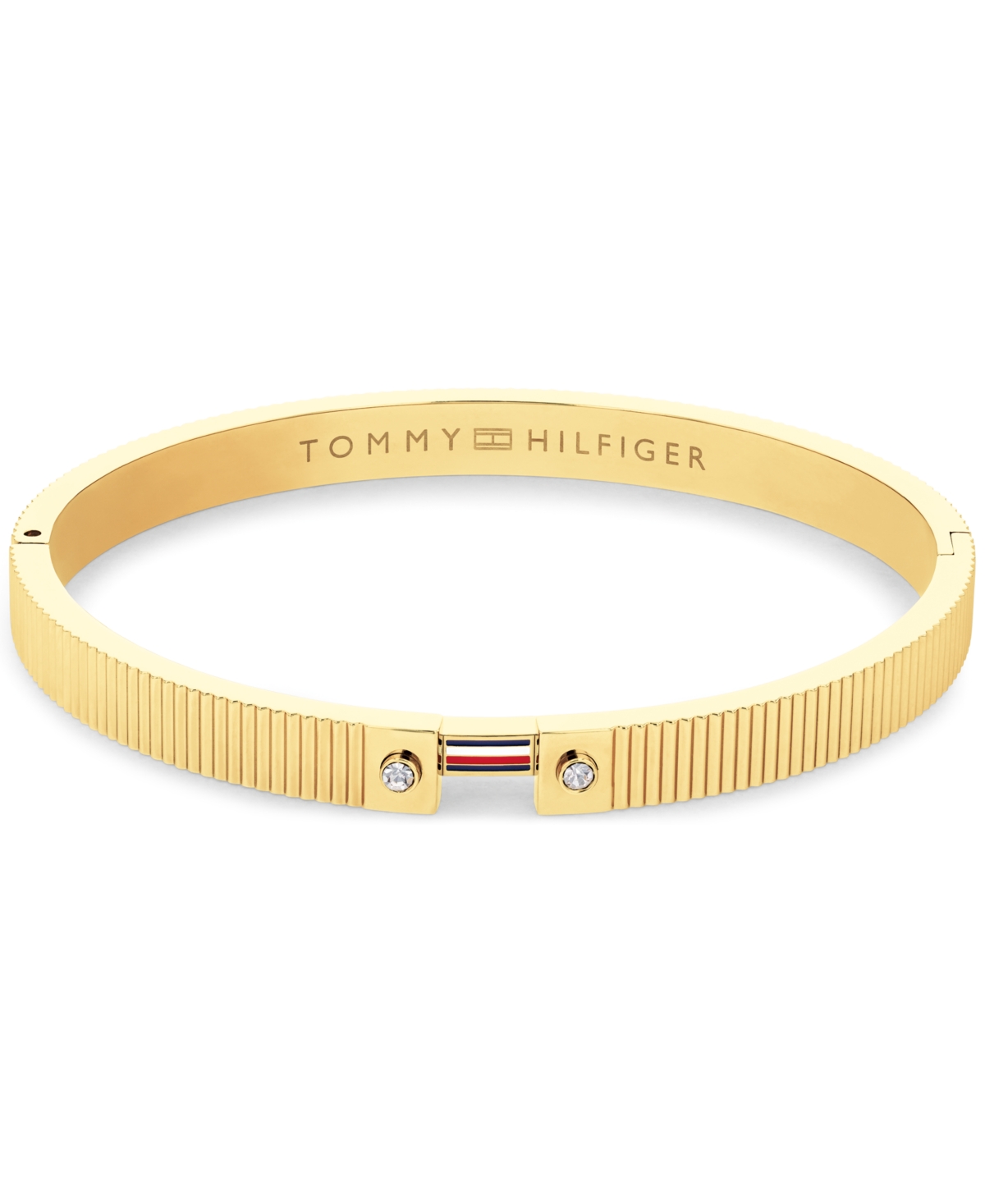 Tommy Hilfiger Women's Stripes Gold-Plated Stainless Steel Bracelet - Gold