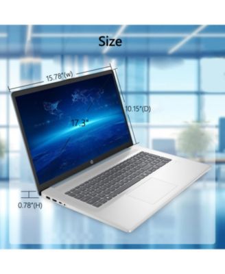 Essential 17.3" Entry Traditional Laptop AMD Ryzen 5 7430U 4GB RAM AMD Radeon Graphics 512GB SSD Storage Windows 11 Home HD+ 60Hz