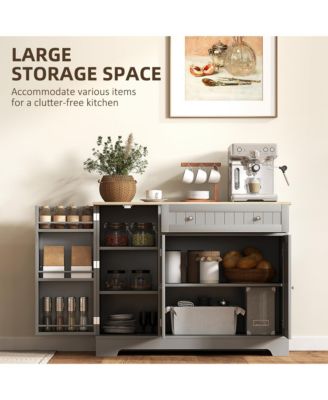 41" Sideboard Buffet Cabinet with Storage Drawer, Adjustable Shelf,