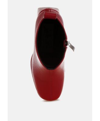 Womens Poulin Faux Leather Chelsea Boots