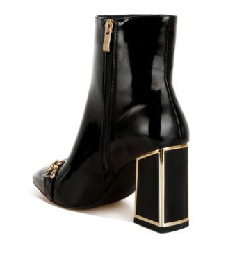 Womens Pollux Metallic Chain Detail Boots