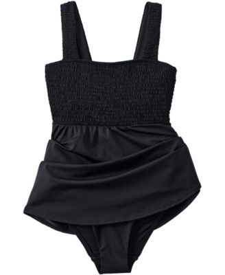 Women's Smocked Swim Dress Swimsuit