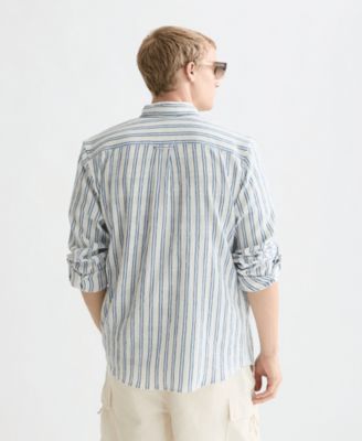 Men's Striped Regular-Fit Shirt