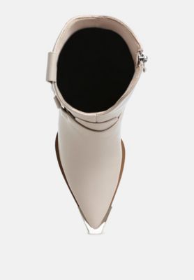 Womens Woodstock Diamante Embellished Pin Buckle Boots