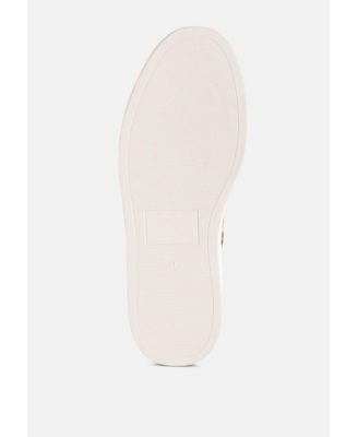 Womens Flippin Studded Leopard Print Chunky Sneakers