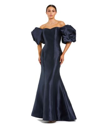 Women's Sweetheart Off The Shoulder Puff Sleeve Gown