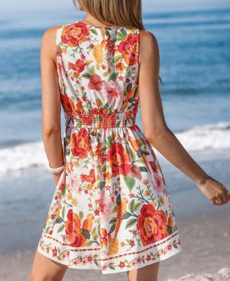 Women's Gaia Floral Mini Beach Dress