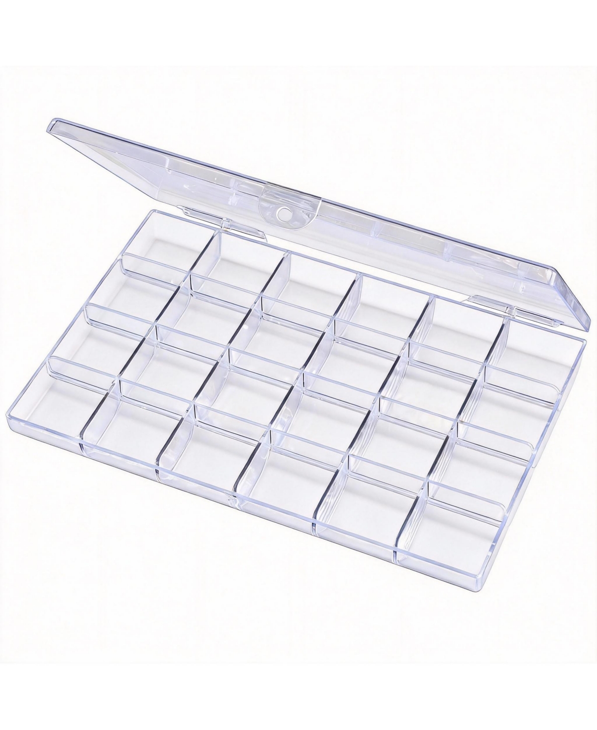 Yigii 24-Compartment Clear Organizer for Jewelry and Small Supplies