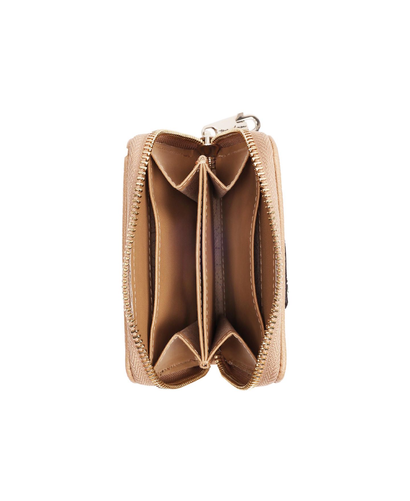 Женский кошелёк True Religion Horseshoe Plaque Mini Zip-Around Wallet, цвет: Рыжевато-коричневый — фото 5