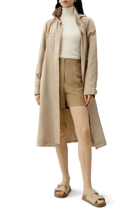 Женские куртки LILYSILK Silk Taffeta Water-Repellent Urban Coat