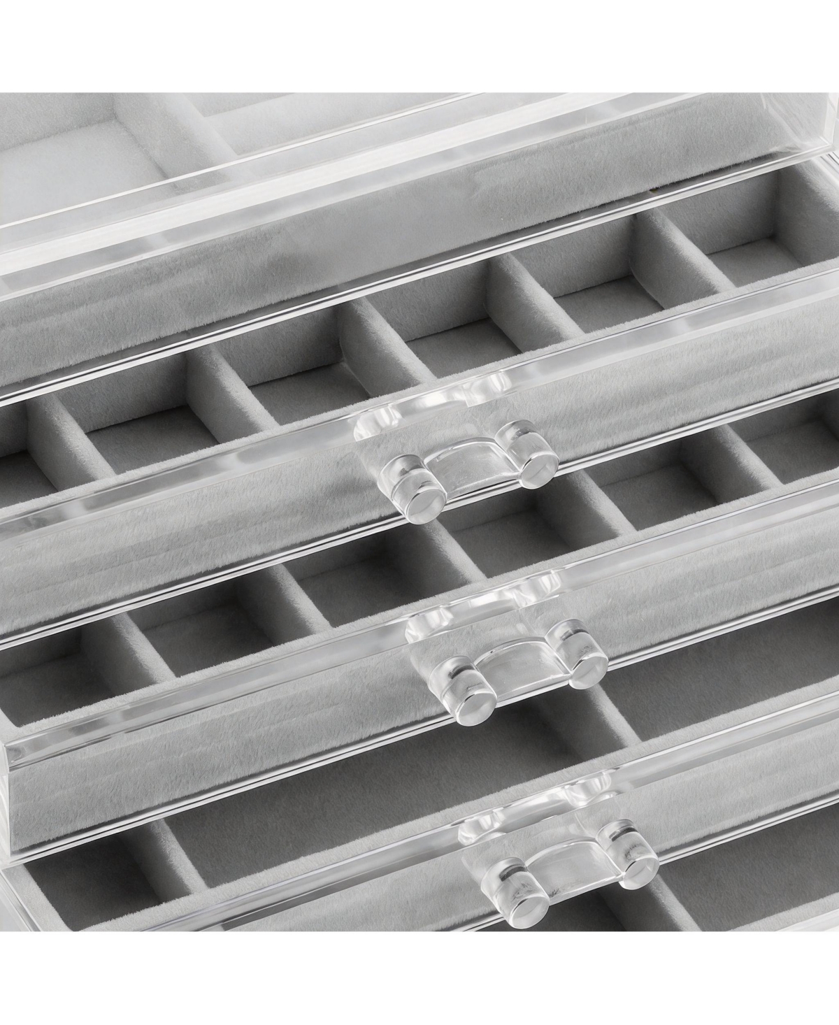 Yigii 5-Drawer Jewelry Organizer with Adjustable Velvet Trays