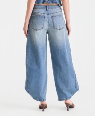 Women's High Rise Barrel-Leg Jeans