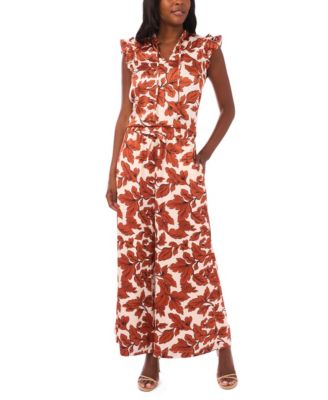 Women's V-Neck Flutter-Sleeve Top