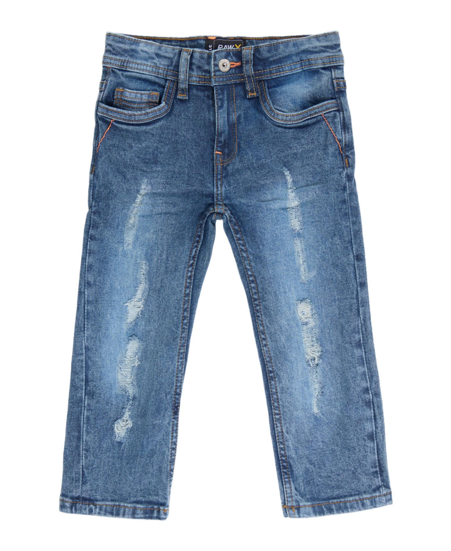 Джинсы Raw X Distressed Jeans 2T-4T для мальчиков-малышей, цвет: Синий, вариант 1 — фото 1