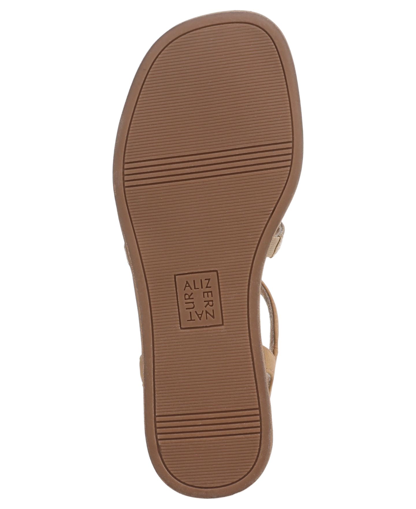 Женские сандалии Naturalizer Julia Strappy Flat, цвет: Коричневая искусственная кожа — фото 5