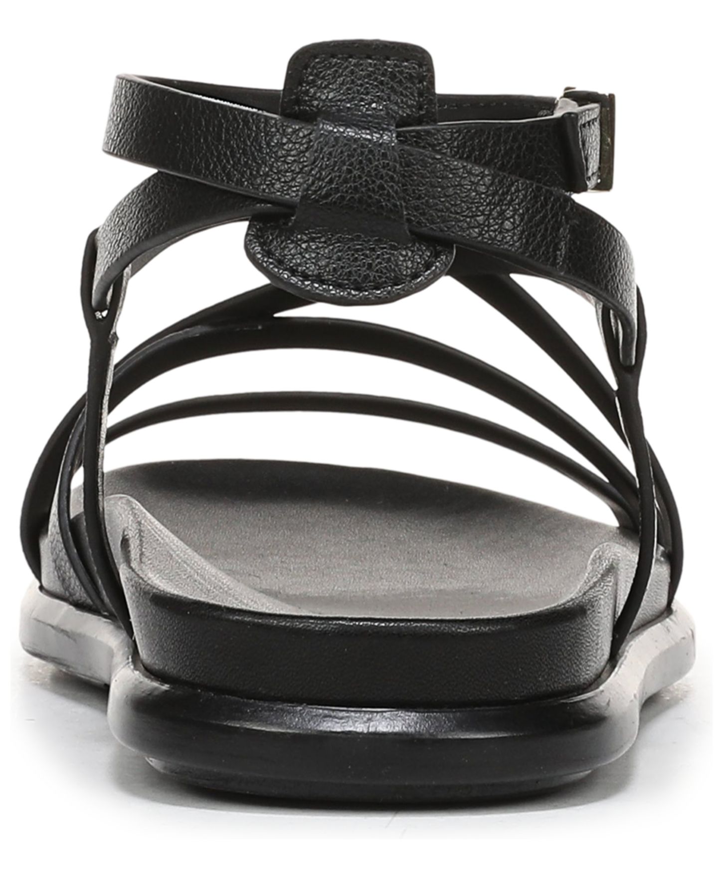 Женские сандалии Naturalizer Fame Strappy Flat, цвет: Чёрная искусственная кожа — фото 3
