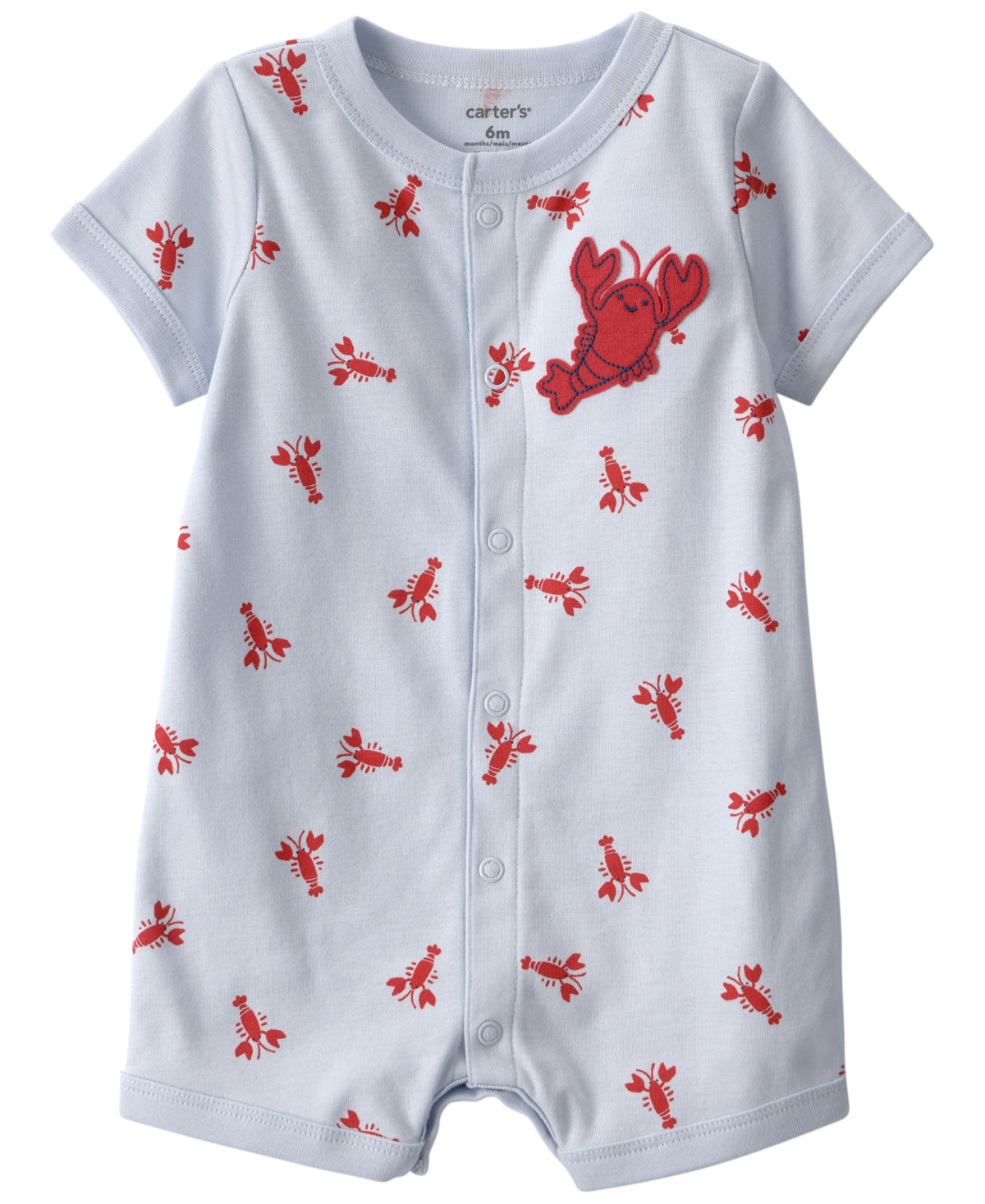 Carter's Baby Boys' Lobster Short-Sleeve Romper
