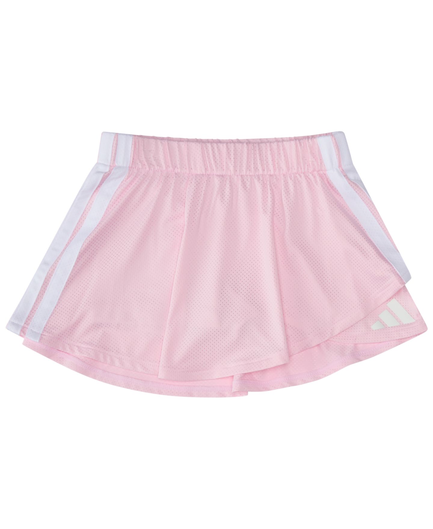 Комплект adidas Sleeveless T-Shirt and Skort, 2-Piece Set для девочек-малышей, цвет: Белый / Розовый — фото 4