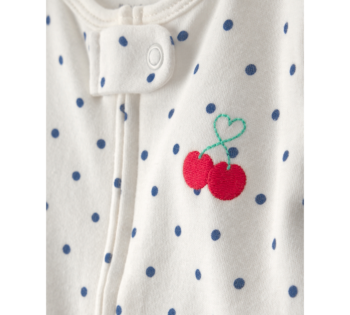 Carter's Baby Girls' Cherry 2-Way Zip Sleep & Play Pajama