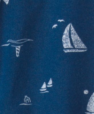 Baby Boys' Daddy's First Mate' Boat Print Bodysuit & Pants, 2-Piece Set