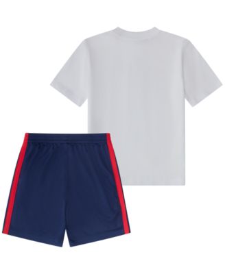 Baby Boys' Graphic T-Shirt and 3-Stripes Shorts, 2-Piece Set