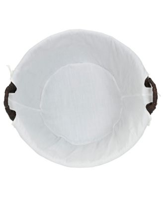 Round Wicker Laundry Basket with Handles
