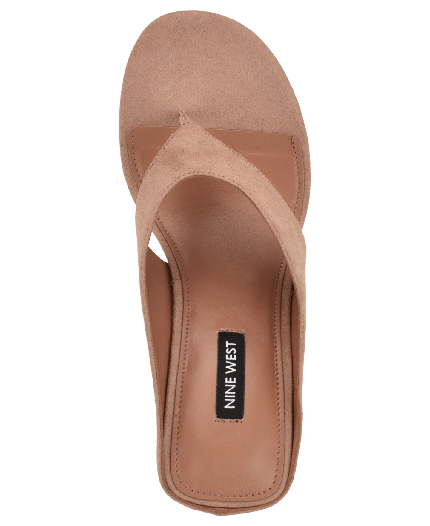 Женские сандалии Nine West Jadde Slip-On Wedge, цвет: Серо-коричневый миндальный — фото 4