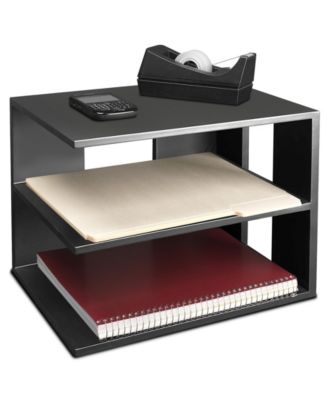 Corner Shelf Desktop Organizer, Midnight Black