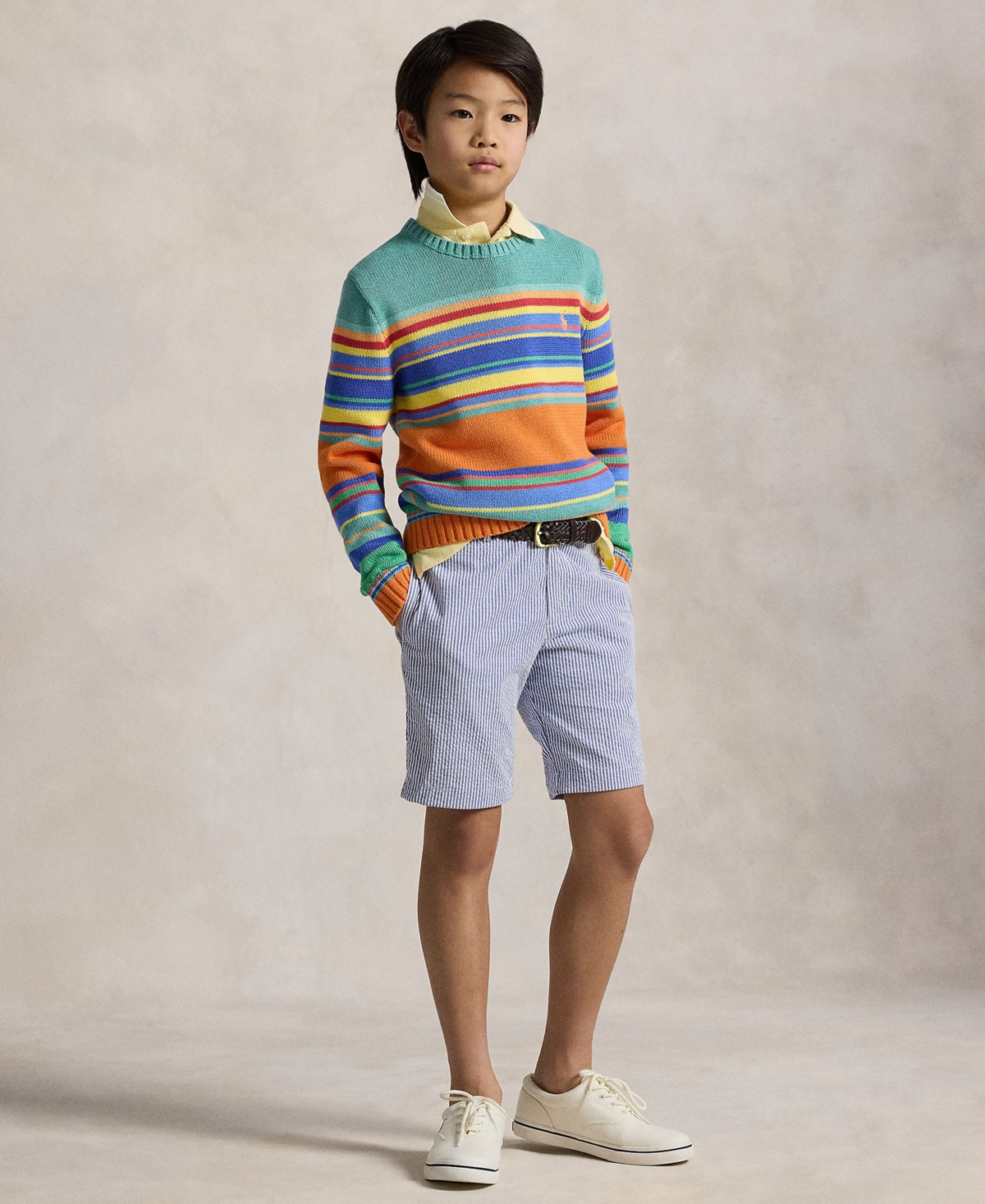 Polo Ralph Lauren Big Boys Stretch Seersucker Shorts