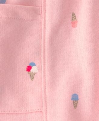 Girls' Toddler 2T-5T Ice Cream French Terry Pull-On Shorts