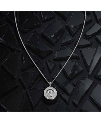 Men's St. Jude Pendant – 21" Silver Chain