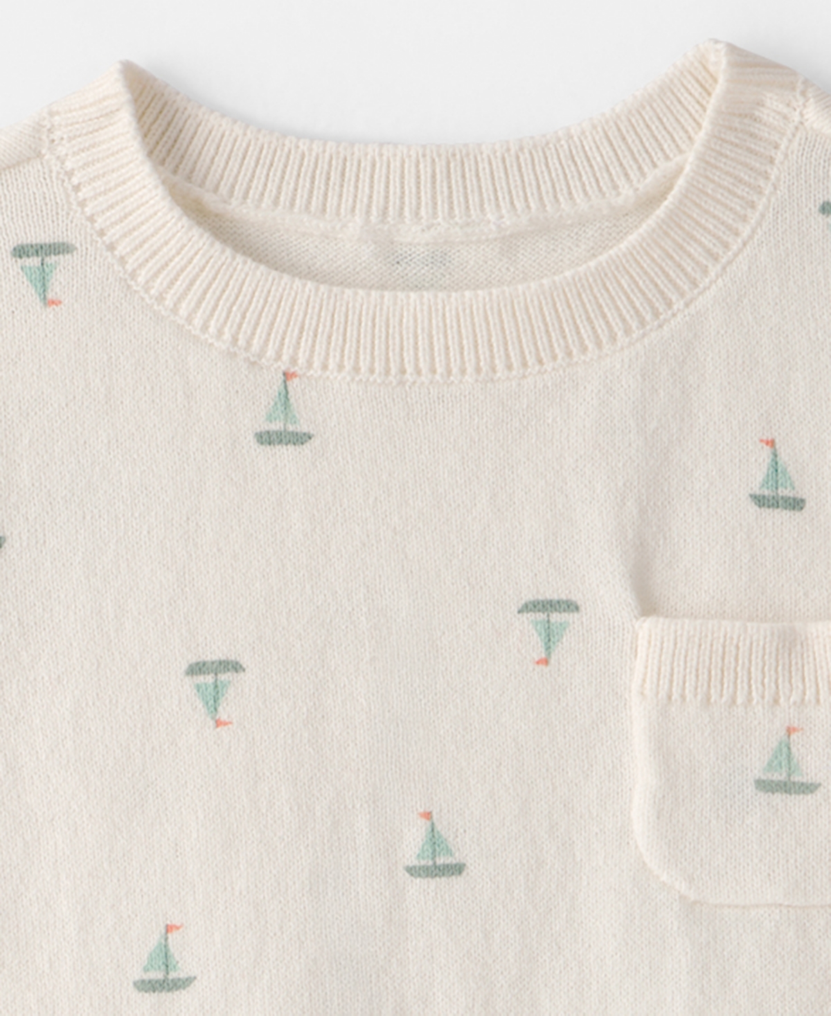 Carter's Baby Boys' Sailboat Sweater Top and Shorts, 2-Piece Set