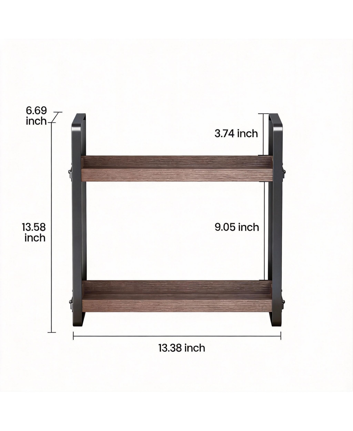 Yigii 2-Tier Wood Bathroom Organizer