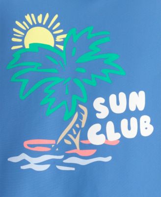 Baby Boys' Tropical Beach Rashguard Trunk, 2-Piece Set