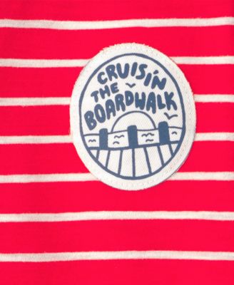 Boys' Toddler 2T-5T Short-Sleeve Striped T-Shirt