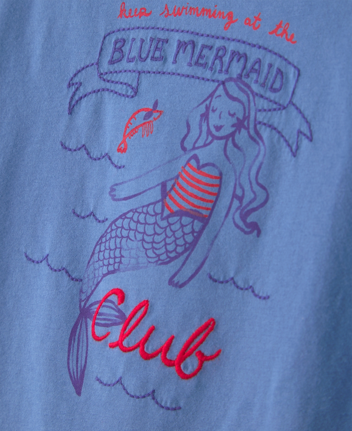 Carter's Girls' Toddler 2T-5T Mermaid Print Short-Sleeve Top