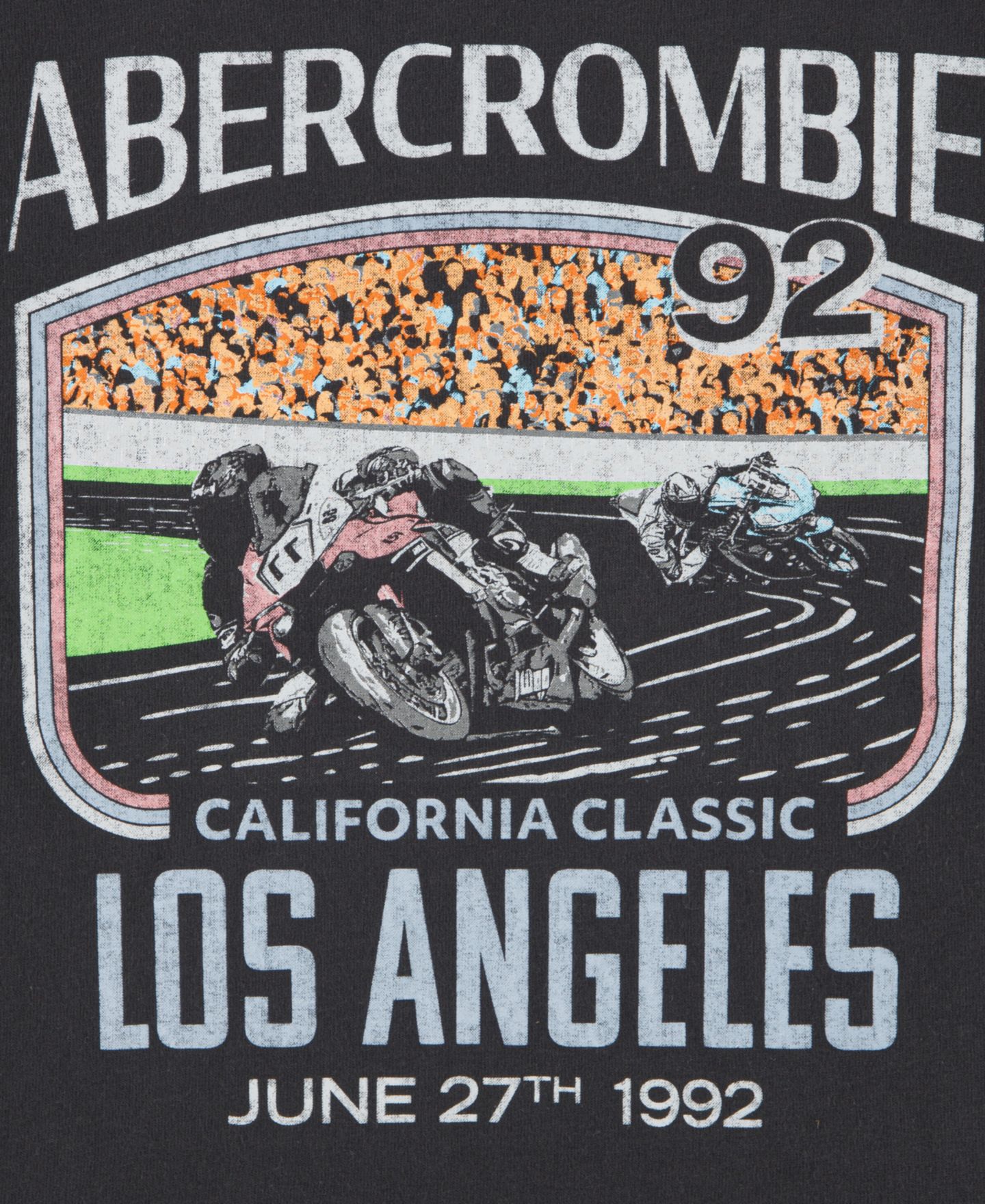 Футболка abercrombie kids Crewneck California Classic для мальчиков, цвет: Призрачный чёрный — фото 3