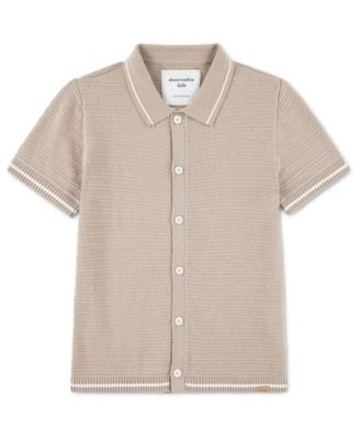 Boys' Button Through Collared Sweater