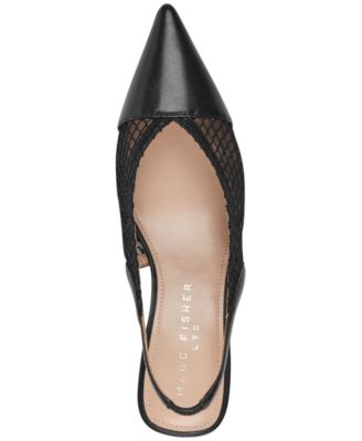 Women's Gipsi Mesh Slingback Kitten Heel Pumps