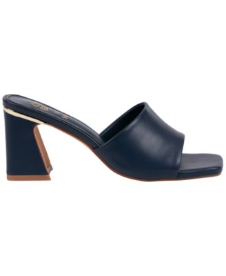 Women's Soho Square Toe Block Heel Dress Sandals