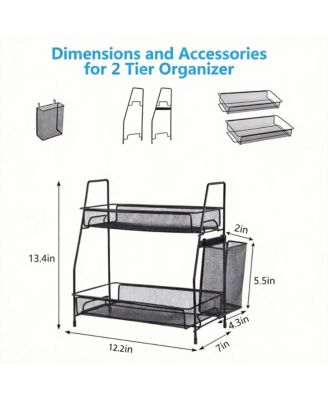 Multi-Purpose Space-Saving Countertop Organizer