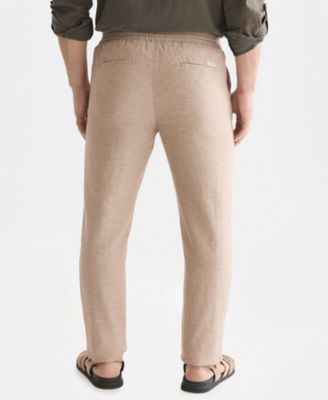 Men's Straight-Fit Linen Joggers