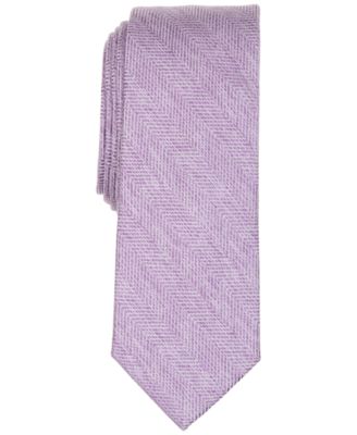 Men's Melange Chevron Solid Tie