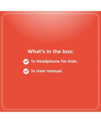 Kids Wired Headphones (3304454) - Child-Safe Volume, 3.5mm Plug, Black & Yellow