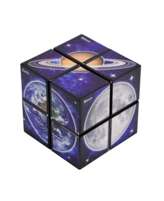 2-in-1 Galaxy Split Magic Cube, Transformable Fidget Toy, Morphs into Star & More